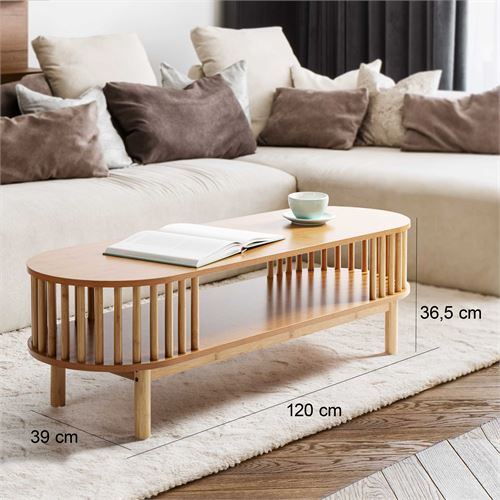 804129 MESA CAFE ECO LIFE NATURAL MDF 120X39X36,5