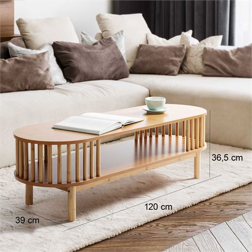 MESA CAFE ECO LIFE NATURAL MDF 120X39X36,5