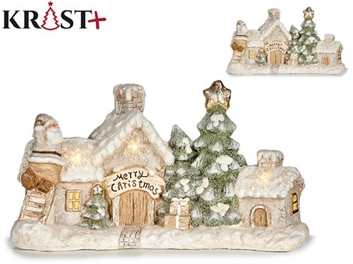 CASA CERAMICA PAI NATAL 57,5X20X32CM