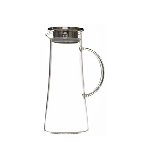31733 JARRO DE VIDRO C/ TAMPA INOX C 10,50 L 15,00 A 26,00