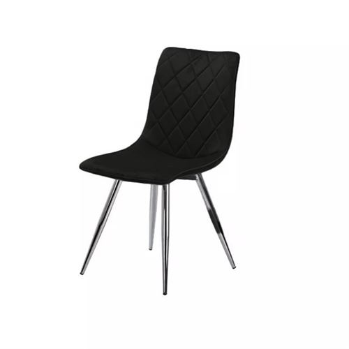 126530157 CADEIRA ANTRACITE PÉS CROMADOS 45X55X89CM