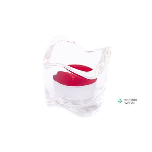PV-76007 CASTIÇAL VIDRO 6CM