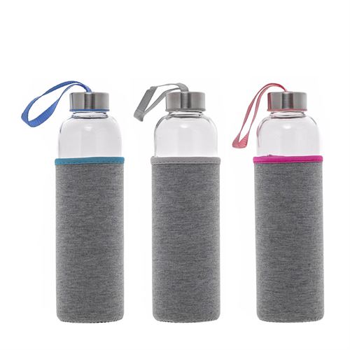 31722 GARRAFA VIDRO COM CAPA NEOPRENE