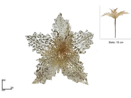 271774 FLOR NATAL OURO 24CM OURO
