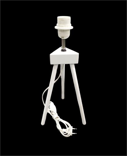 20923973 BASE CAND TRIPE 42CM BRANCO T-20/4BR MTL/CERÂMICA