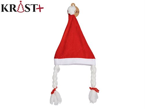 79330 GORRO PAI NATAL TRANÇAS MEDIO