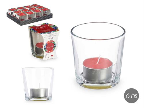 92419 VELA COM COPO FRUTOS VERMELHO 6 HORAS