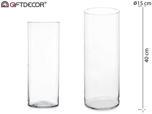 82160 VASO VDR CILINDRICO 40CM DIAM 15CM