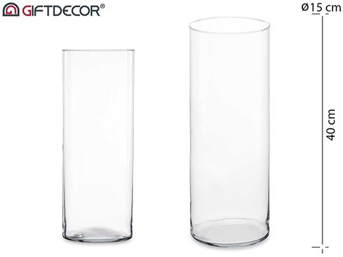 VASO VDR CILINDRICO 40CM DIAM 15CM