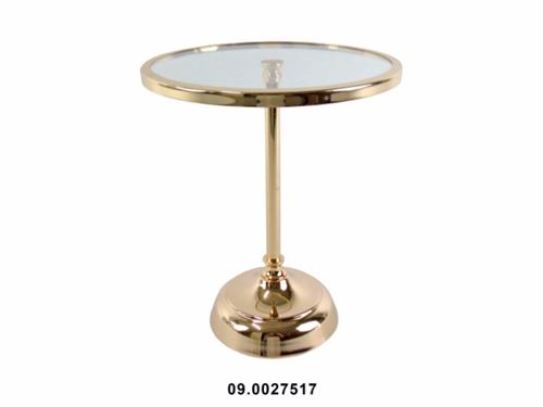 09.0027517 BASE BOLO DOURADA REDONDO METAL 25CM