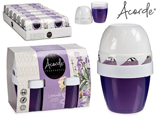 56485 C/2 AMBIENTADORES GEL LAVANDA
