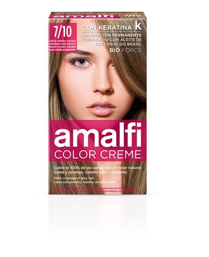 AMALFI COLOR CREME TINTA 7/10 LOURO MEDIO CINZA