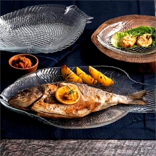 10258 TRAVESSA VIDRO MARINE 36X26CM 509533