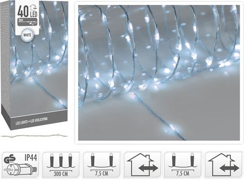 AX9601000 SERIE LUZES NATAL 40LED BRANCO FRIO