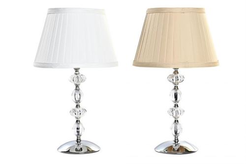 LA-196863 CANDEEIRO DE MESA VIDRO METAL 25X25X42 2 MOD