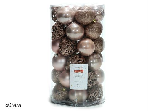 302136 BOLA NATAL SET37PÇS MIX