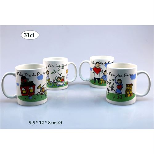 CANECA CERAMICA 31CL 11x8x9cm