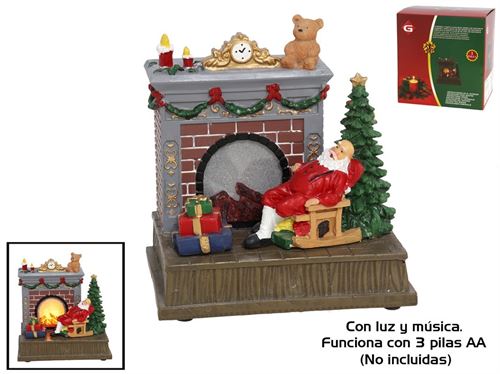 002149 CHAMINE PAI NATAL 18LED AMARELO