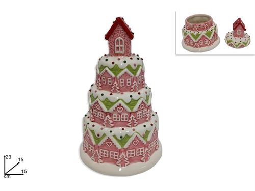 282244 FRASCO CANDY CERAMICA NATAL 23CM