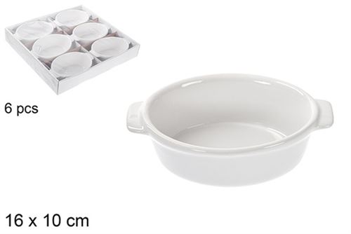 113524 TAÇA OVAL CERAMICA C/ASA 16X10CM