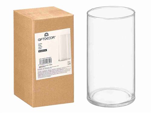 12640 JARRA VIDRO CILINDRICA 10X20CM