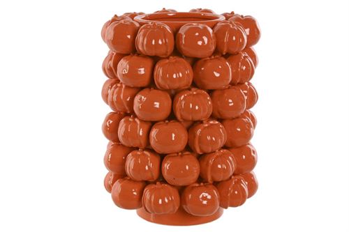 JR-212873 VASO DE CERÂMICA 25X25X30CM LARANJA MANDARINA