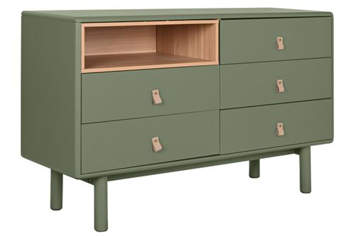 CÓMODA MDF PU 120X40X75 VERDE