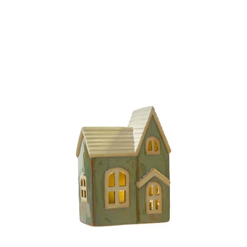 90241 CASA CERAMICA COM LEDS  C 11,50 L 7,00 A 15,40