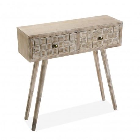 21601025 CONSOLA 2 GAVETAS ANISH MDF 80X25X81,5CM
