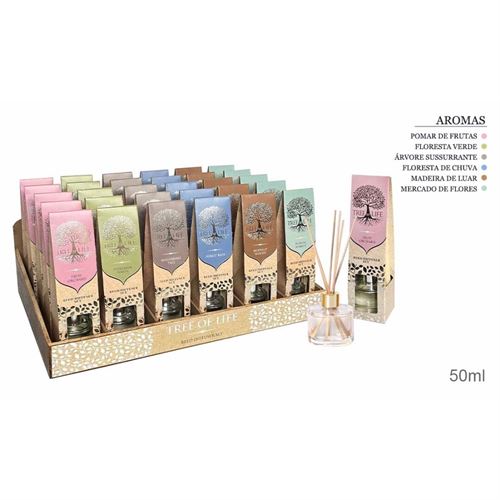 AM-75486 - Ambientador Árvore da Vida 50ml 6 aromas