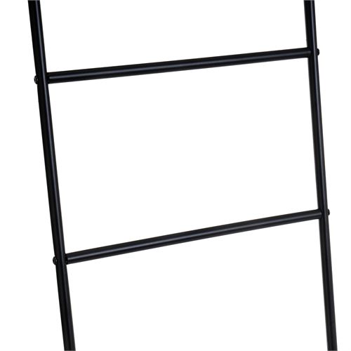 805583 TOALHEIRO NA ESCADA METAL PRETO 45 X 170 CM