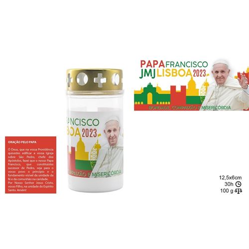 62201 VELA LAMP JMJ PAPA FRANCISCO