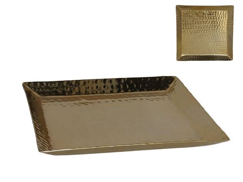 CENTRO MESA DOURADO 25X25CM