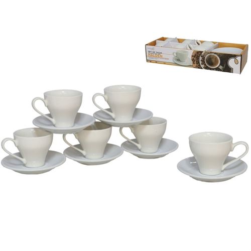 SET 6 XICARA/PRATO 60ML HALDEN