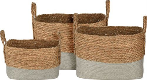 CESTO VERGA SET3 FIBRA 42X30X27CM