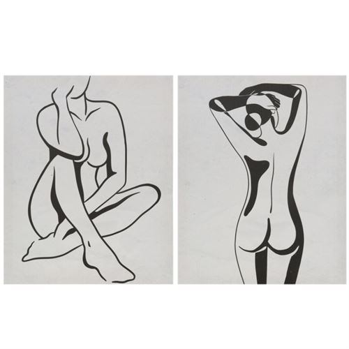 208091 QUADRO LADY MORNING 40X50X1,8CM 2 ASS.