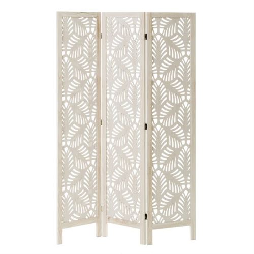 BIOMBO MDF 3 FOLHAS BRANCO 120X170