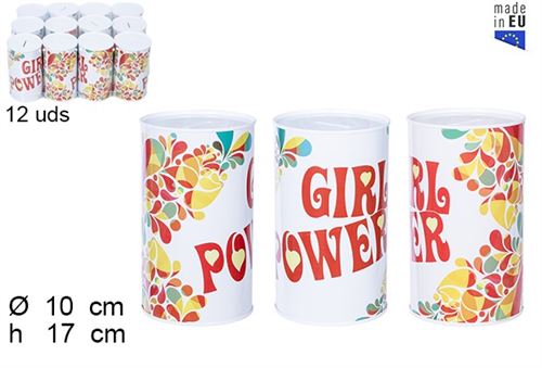 MEALHEIRO METAL GIRL POWER 10X17CM