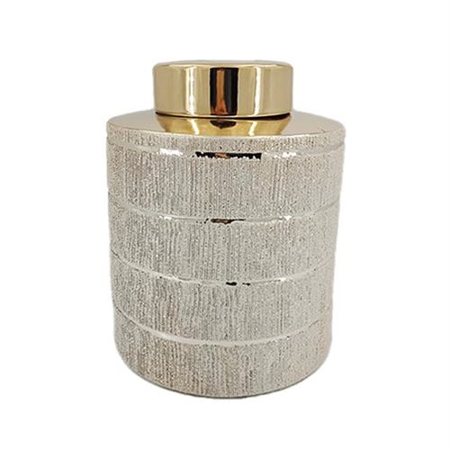 103930083 POTE DEC DOURADO 20X20X27CM