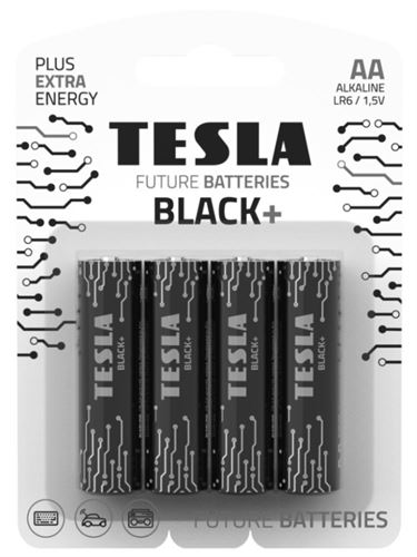 TESLA PILHA BLACK  AA (LR06) PK-4 ALKALINE