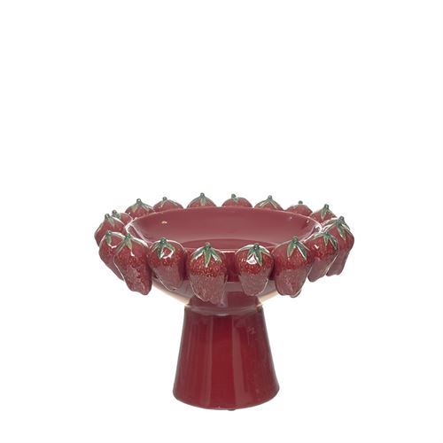 28993 CERÂMICA DECORATIVA - FRUTEIRO C/PÉ MOR 33.80X33.80X24CM