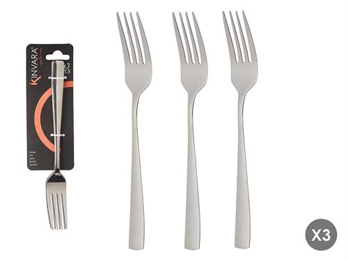 86905 GARFO METAL X3 PRATA