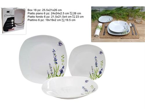 623558 SERVIÇO CERAMICA 18PÇS FLORES