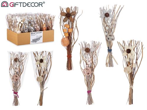 76708 RAMO FLORES SECAS PEQ SORT4 36CM