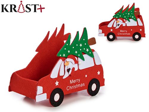 96607 CARRO DECORATIVO FELTRO NATAL