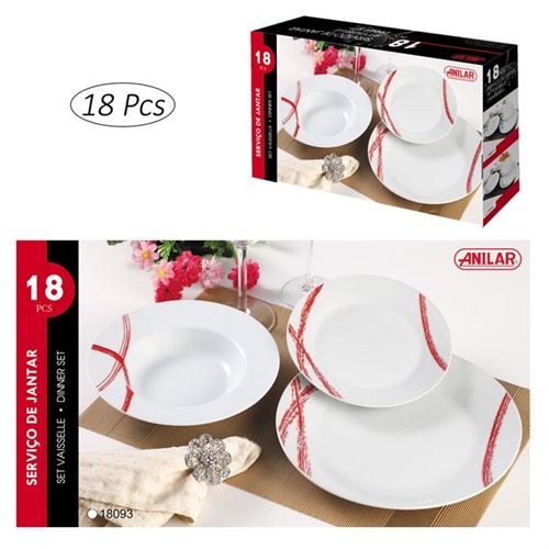 SERVIÇO JANTAR 18 PCS