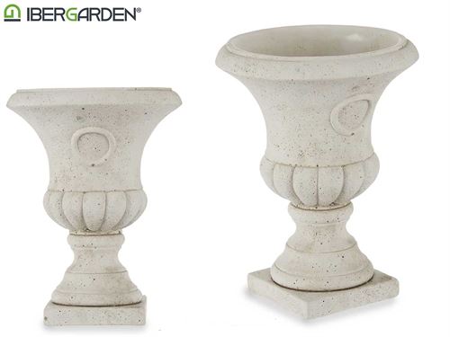 81642 VASO COPO CIMENTO ARGOLAS MEDIO 18,5 x 18,5 x 24,5 cm