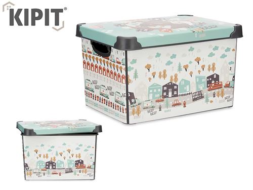 18634 CAIXA PLASTICO 22L ROAD COM PEGA 39,5 x 29,5 x 23,5 cm.