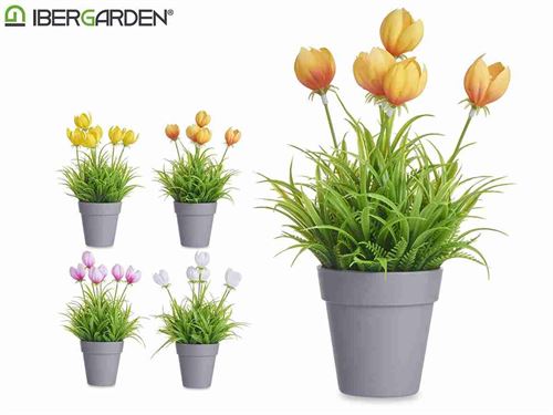 86831 VASO C/TULIPAS SORT4