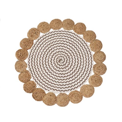 802477 CARPETE NATUR V YUTE NATURAL 90 X 90 X 0,50 CM